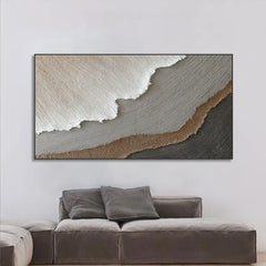 3D Ocean Waves Art Handmade Painting on Canvas Painting Party Texture Wall Art Wabi-Sabi Wall Art Living Room Fashion Room Decor